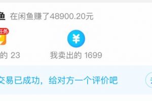 [閑魚(yú)賣(mài)貨](méi)網(wǎng)賺分享：如何通過(guò)閑魚(yú)賣(mài)貨，實(shí)現(xiàn)日躺賺250+？