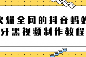 火爆全網的抖音“螞蟻牙黑”視頻制作教程，附軟件【視頻教程】