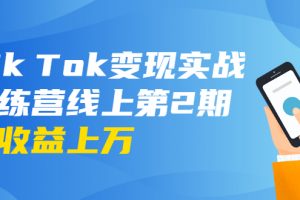 龜課·Tik Tok變現(xiàn)實戰(zhàn)訓練營線上第2期：日入上百+美刀 月收益上萬不成問題