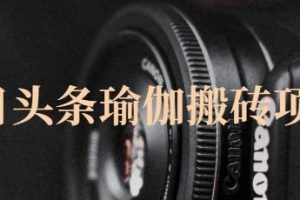 獵人社區(qū)·今日頭條瑜伽搬磚項目，單號一天幾十收入，可以批量操作！