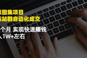 虛擬圖集項目：矩陣站群自動化成交，3-5個月實現快速賺錢月入1W 左右