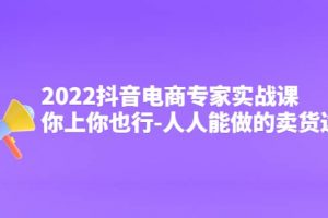 2022抖音電商專家實(shí)戰(zhàn)課，你上你也行-人人能做的賣貨達(dá)人