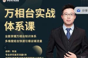 阿呆-萬相臺實戰體系課，幫您全面掌握萬相臺知識體系