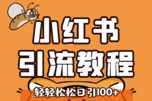 小紅書運營引流全系列課程，每天引流100精準粉