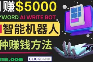 月賺5000美元的網絡營銷利器，利用Ai寫作工具Anyword賺錢的三種途徑