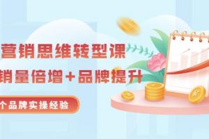 無界營銷思維轉型課：1000個品牌實操經驗，助你銷量倍增（20節視頻）