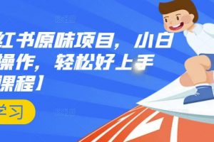 抖音小紅書原味項目，小白都可以操作，輕松好上手【視頻課程】