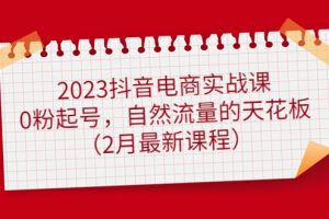 2023抖音電商實(shí)戰(zhàn)課：0粉起號(hào)，自然流量的天花板（2月最新課程）