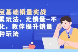 淘寶基礎銷量實戰-積累玩法，無銷量-不轉化，教你提升銷量多種玩法
