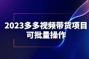 2023多多視頻帶貨項目，可批量操作【保姆級教學】