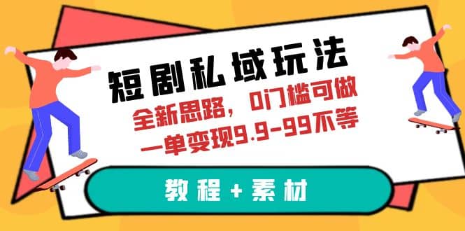 短劇私域玩法,全新思路,0門檻可做,一單變現9.9-99不等(教程 素材)插圖 短劇私域玩法,全新思路,0門檻可做,一單變現9.9-99不等(教程 素材)插圖
