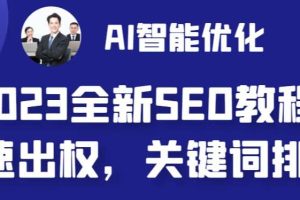 2023最新網站AI智能優化SEO教程，簡單快速出權重，AI自動寫文章 AI繪畫配圖