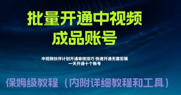 外面收費1980暴力開通中視頻計劃教程，附 快速通過中視頻伙伴計劃的辦法插圖