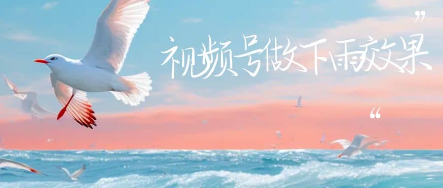 視頻號做下雨視頻一個賬號一周漲粉10W 年入100w插圖 視頻號做下雨視頻一個賬號一周漲粉10W 年入100w插圖