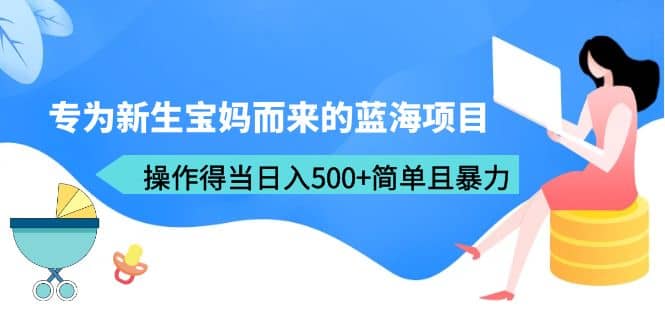 專為新生寶媽而來的藍海項目，操作得當日入500 簡單且暴力（教程 工具）插圖