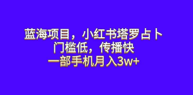 藍海項目,小紅書塔羅占卜,門檻低,傳播快,一部手機月入3w插圖 藍海項目,小紅書塔羅占卜,門檻低,傳播快,一部手機月入3w插圖