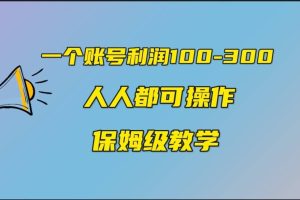一個賬號100-300，有人靠他賺了30多萬，中視頻另類玩法，任何人都可以做到