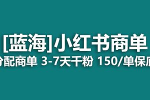 2023藍海項目,小紅書商單,快速千粉,長期穩定,最強藍海沒有之一