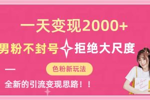 一天收款2000元，男粉不封號拒絕大尺度-色粉全新的變現(xiàn)方法