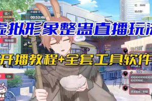 抖音最新最火虛擬形象無人直播整蠱玩法砸禮物教程（視頻開播教程 全套工具）