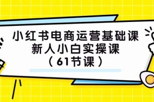 小紅書電商運營基礎課，新人小白實操課（61節課）