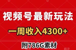 視頻號最新玩法 廣告收益翻倍 幾分鐘一個作品 一周變現4300 （附786G素材）