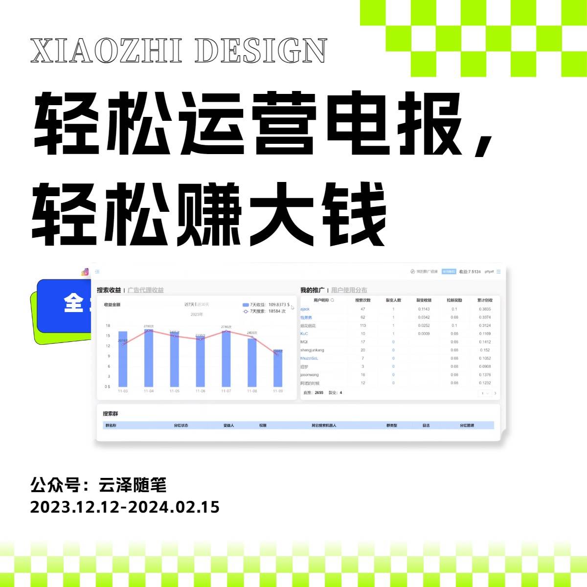 獨家技巧!電報運營新風口,免費發送器 會員技巧,賺錢就是這么簡單!插圖1 獨家技巧!電報運營新風口,免費發送器 會員技巧,賺錢就是這么簡單!插圖1
