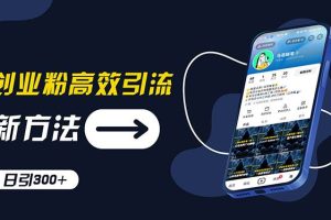 創業粉高效引流,抖音工具號玩法,日引300+,不要成為學習高手,要成為…
