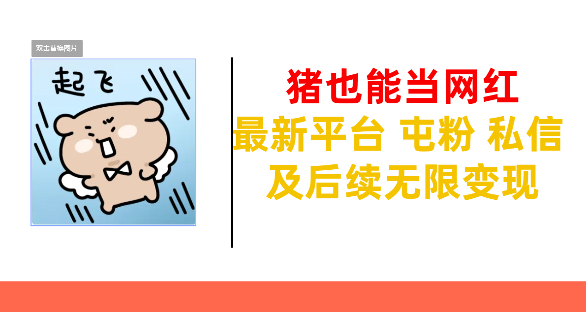 豬也能當網紅-最新平臺 屯粉 交流 私信 及后續無限變現