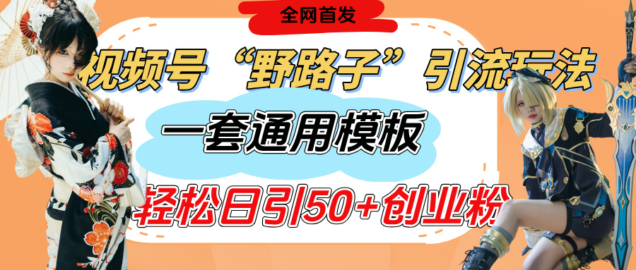 視頻號“野路子”玩法，評論區瘋狂截流，一套模板單日單號引流50+創業粉