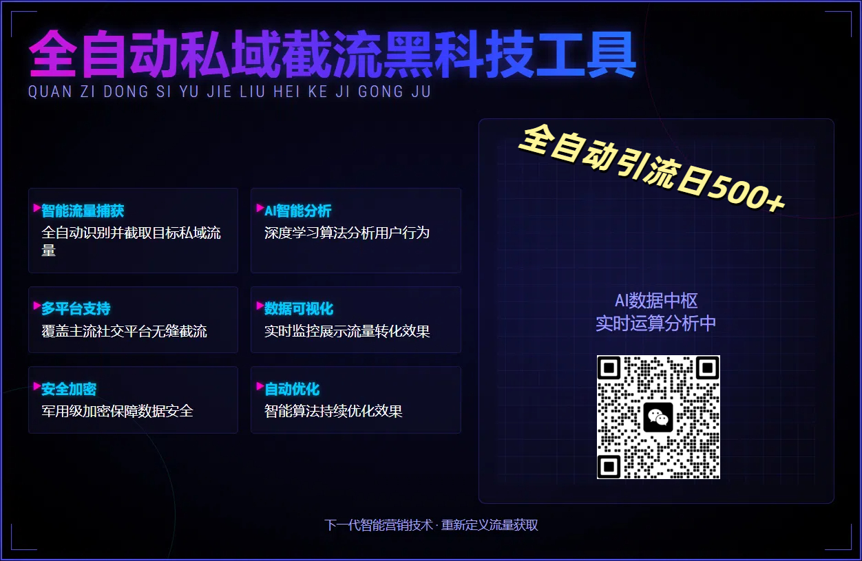 全自動(dòng)私域截流黑科技工具——全自動(dòng)引流日500+