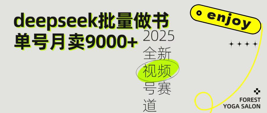 2025最新視頻號項目 如何用Deepseek快速批量制作書單號 日入1000＋插圖