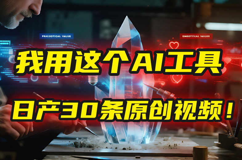 別再真人出鏡了!我用這個AI工具,1張照片就能日產30條原創視頻!