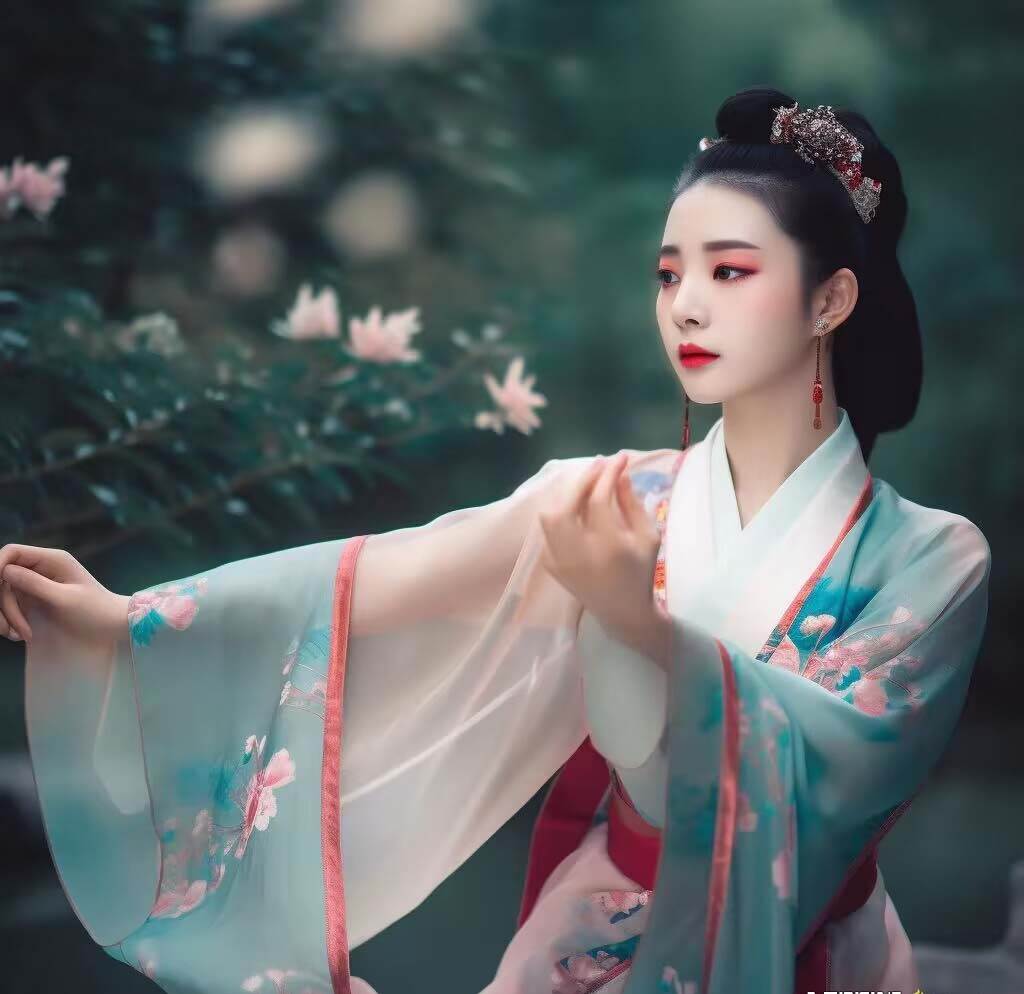 Midjourney關鍵詞-AI生成中國風古裝漢服美女人像提示關鍵詞插圖2 Midjourney關鍵詞-AI生成中國風古裝漢服美女人像提示關鍵詞插圖2