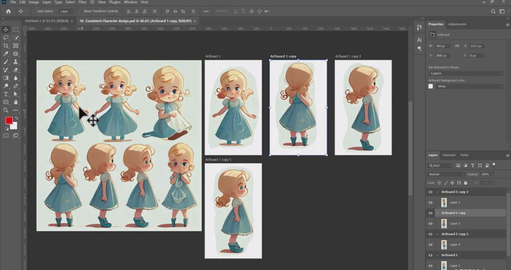 掌握 MidJourney V5 AI + ChatGPT創建一致的角色設計圖像-22節課-中英字幕插圖7 掌握 MidJourney V5 AI + ChatGPT創建一致的角色設計圖像-22節課-中英字幕插圖7