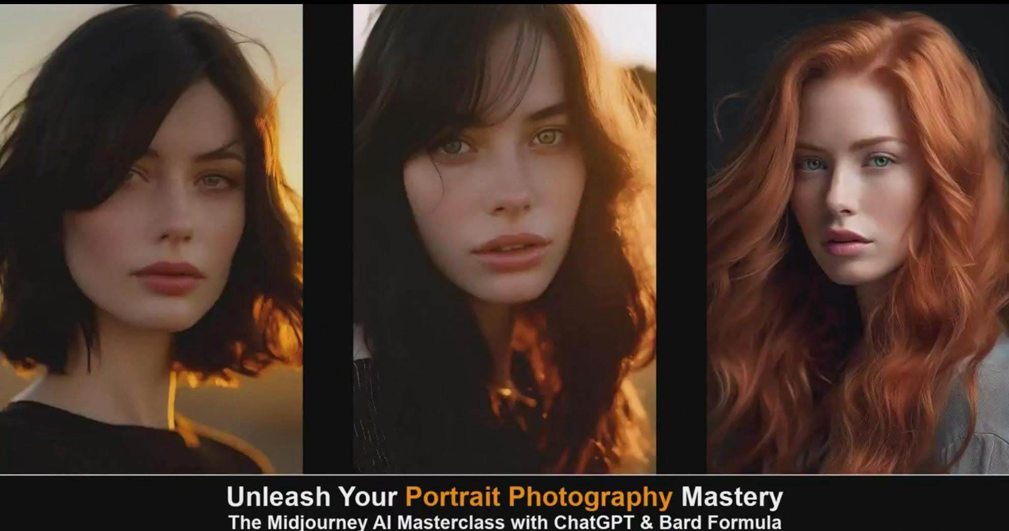 Midjourney v5 ChatGPT 和 Bard AI人工智能人像攝影大師班-15節-中英字幕插圖3 Midjourney v5 ChatGPT 和 Bard AI人工智能人像攝影大師班-15節-中英字幕插圖3