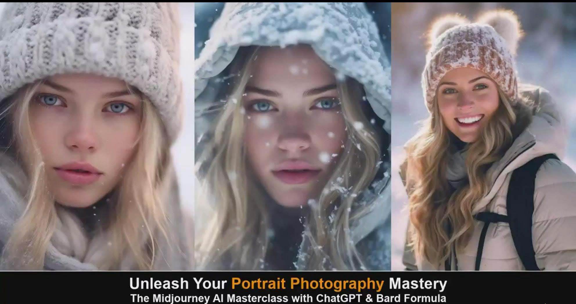 Midjourney v5 ChatGPT 和 Bard AI人工智能人像攝影大師班-15節-中英字幕插圖5 Midjourney v5 ChatGPT 和 Bard AI人工智能人像攝影大師班-15節-中英字幕插圖5