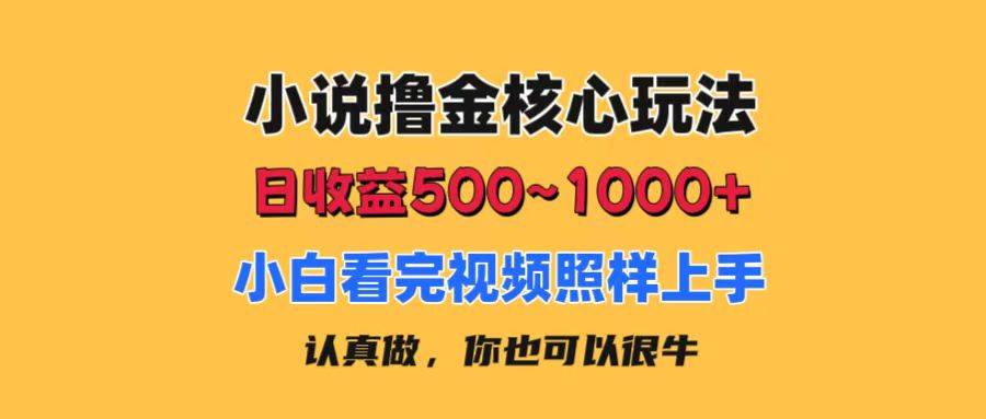 小說擼金核心玩法,日收益500-1000+,小白看完照樣上手,0成本有手就行插圖 小說擼金核心玩法,日收益500-1000+,小白看完照樣上手,0成本有手就行插圖