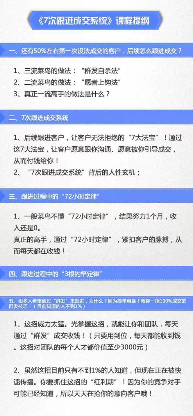 7次 跟進 成交系統：簡單粗暴成交技巧，目前知道的人不到1%插圖1